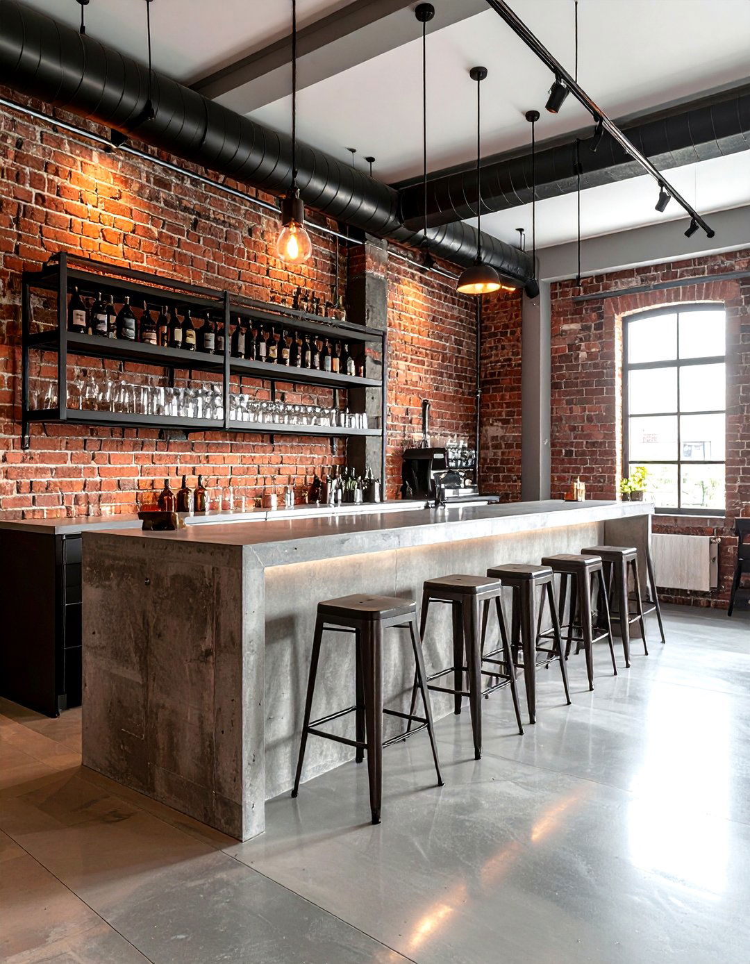 Industrial Basement Bar - 30 basement bar ideas