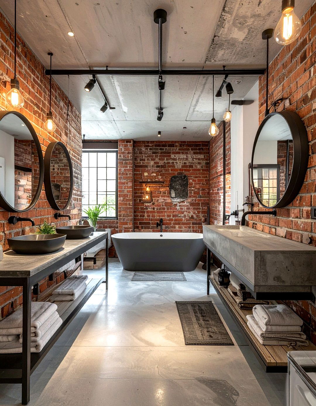 Industrial Bathroom - 30 shared bathroom ideas