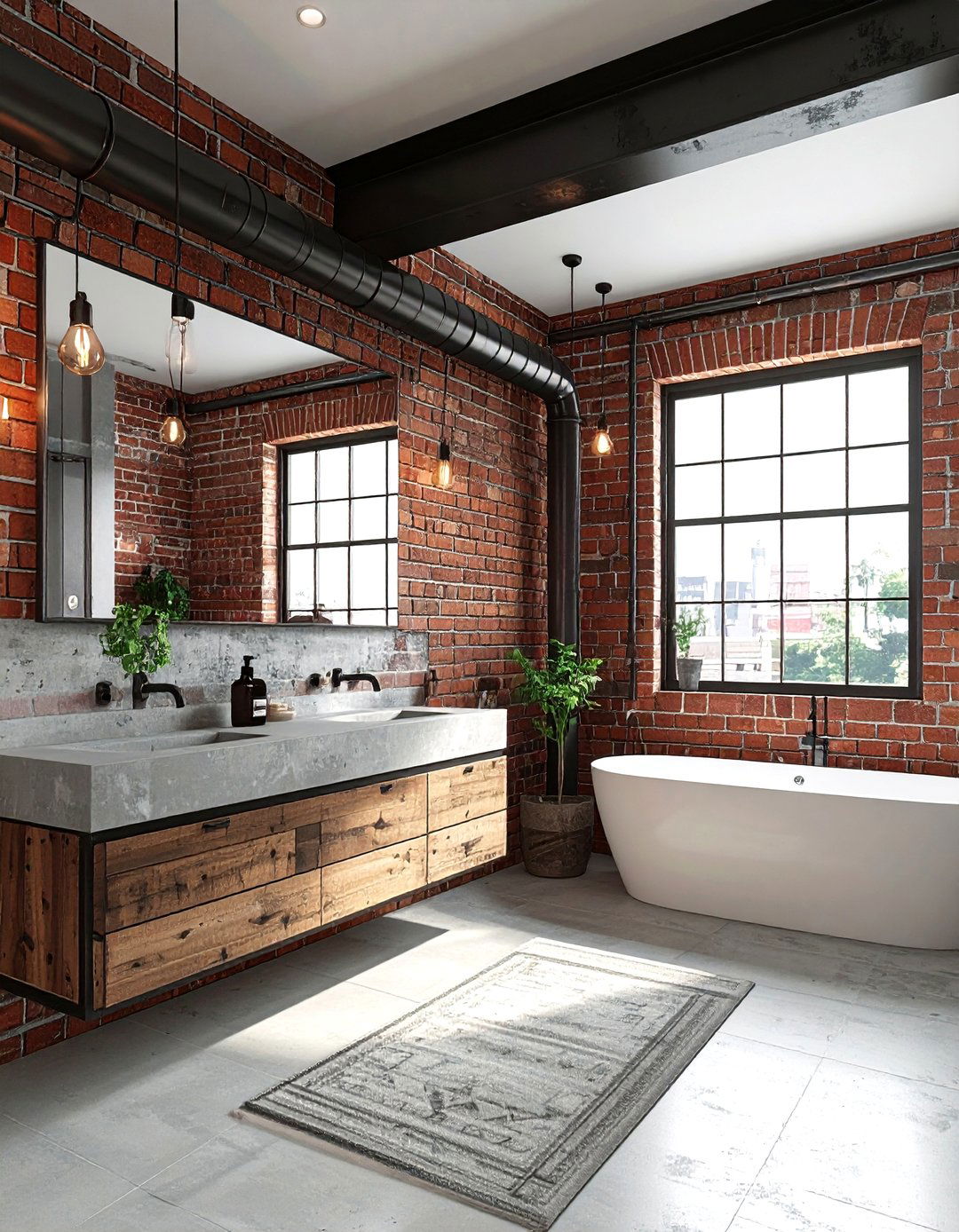 Industrial Bathroom - 30 viral bathroom ideas