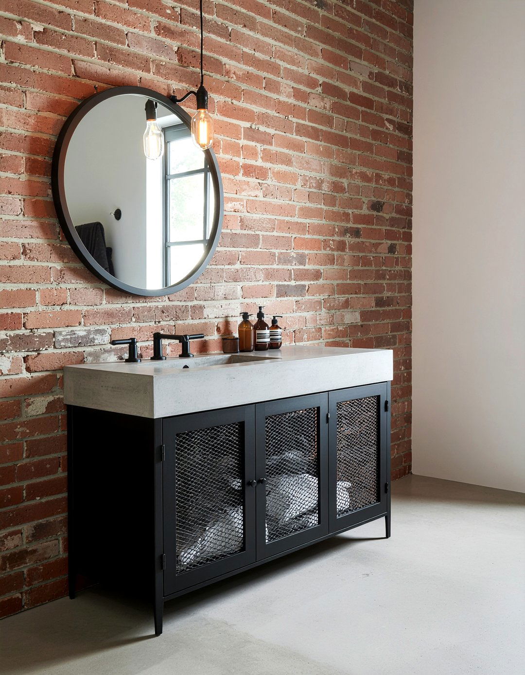 Industrial Bathroom Cabinet - 30 bathroom cabinet ideas