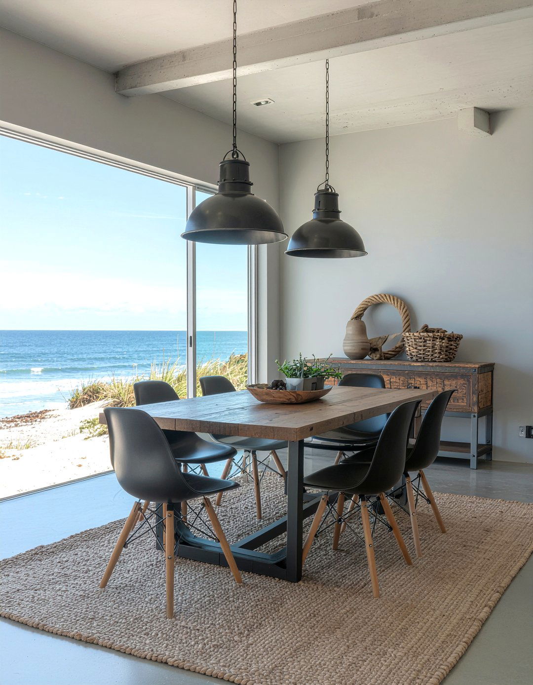 Industrial Beach Dining Room - 30 beach dining room ideas