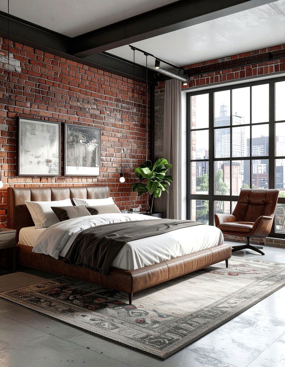 Industrial Bedroom - 30 new construction bedroom ideas