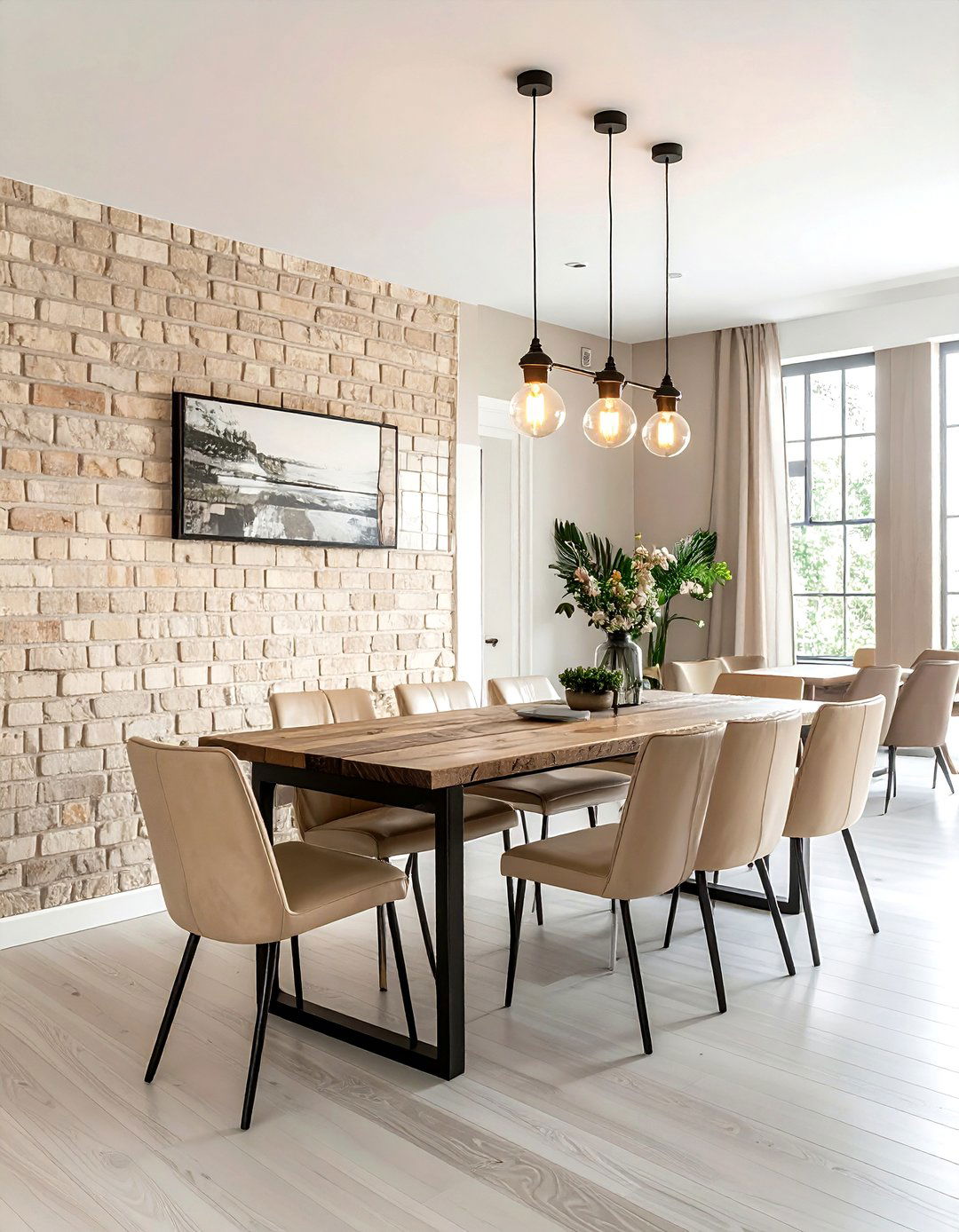 Industrial Beige Dining Room - 30 beige dining room design ideas