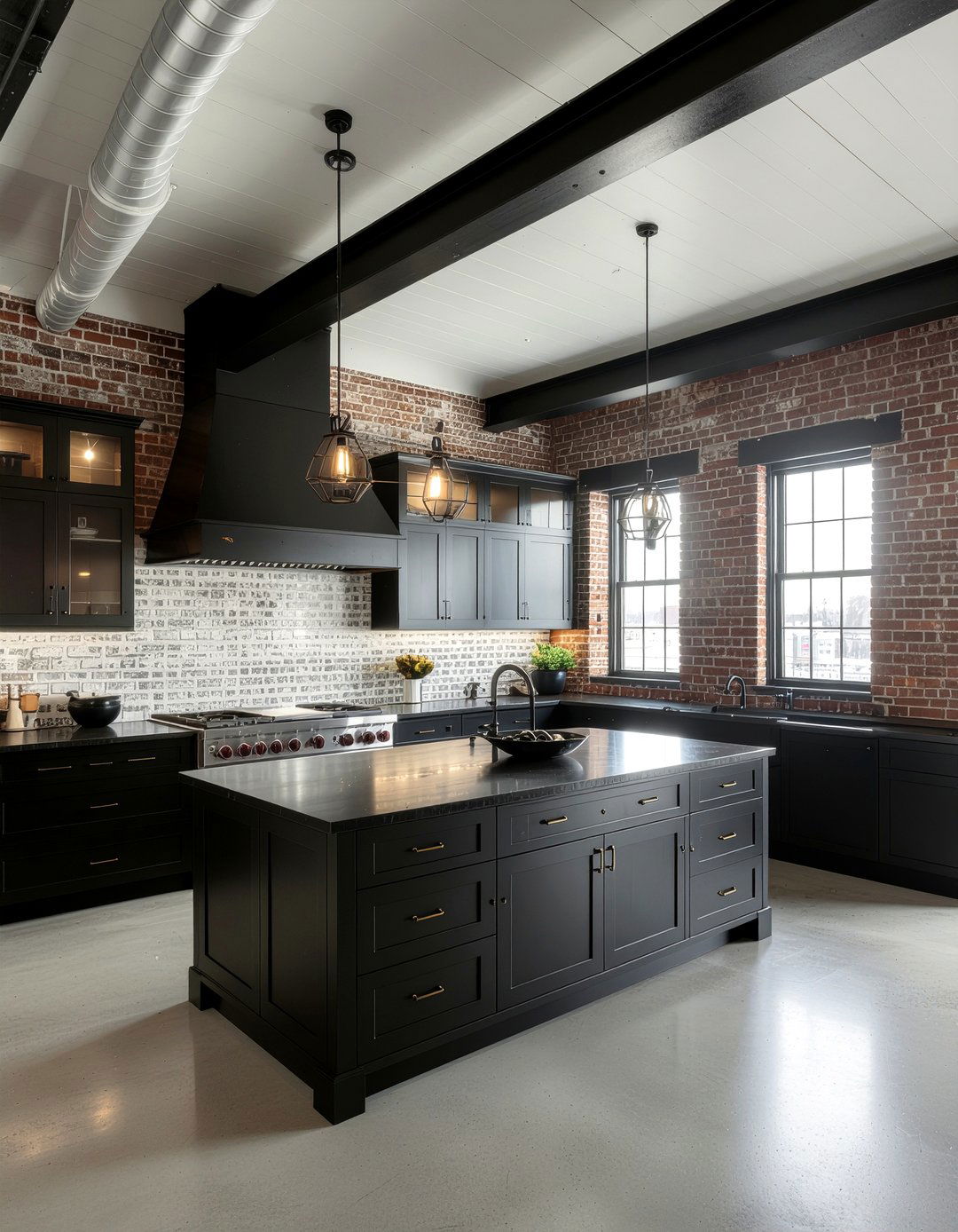 Industrial Black Kitchen - 30 all black kitchen ideas