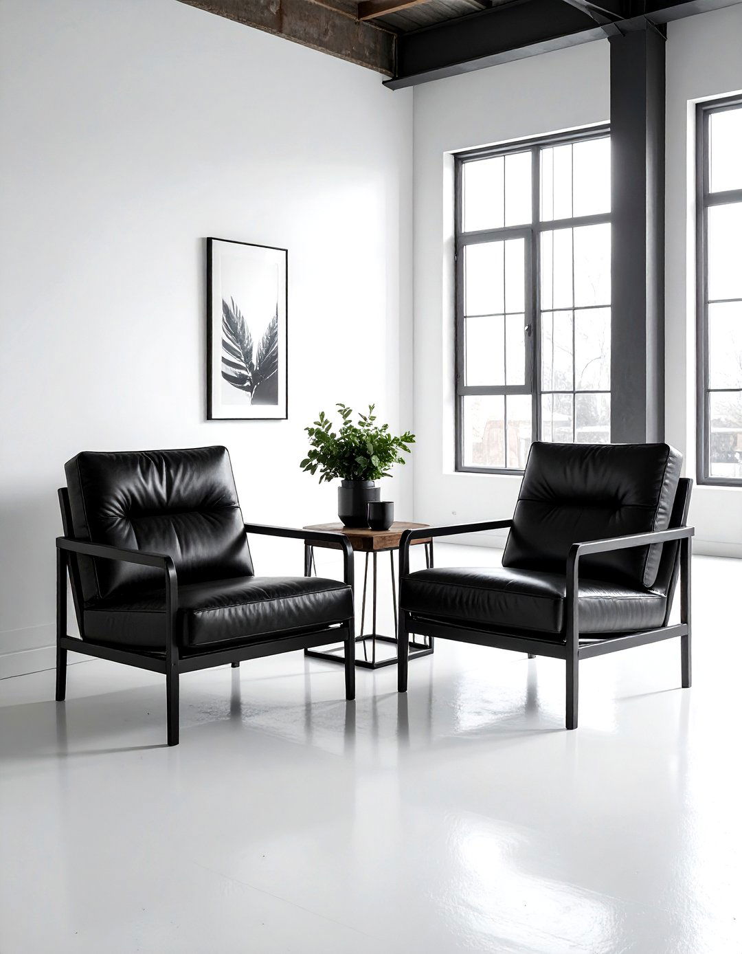Industrial Black Leather Furniture - 30 industrial black living room ideas