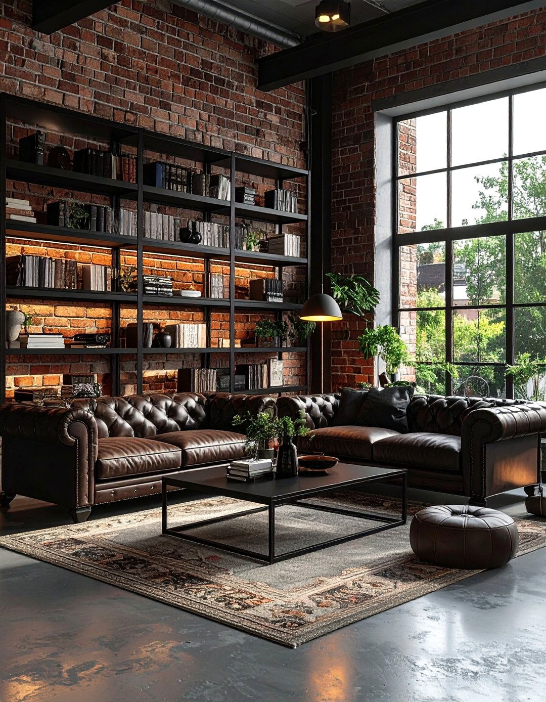 Industrial Black Metal Furniture Living Room - 30 black living room furniture ideas