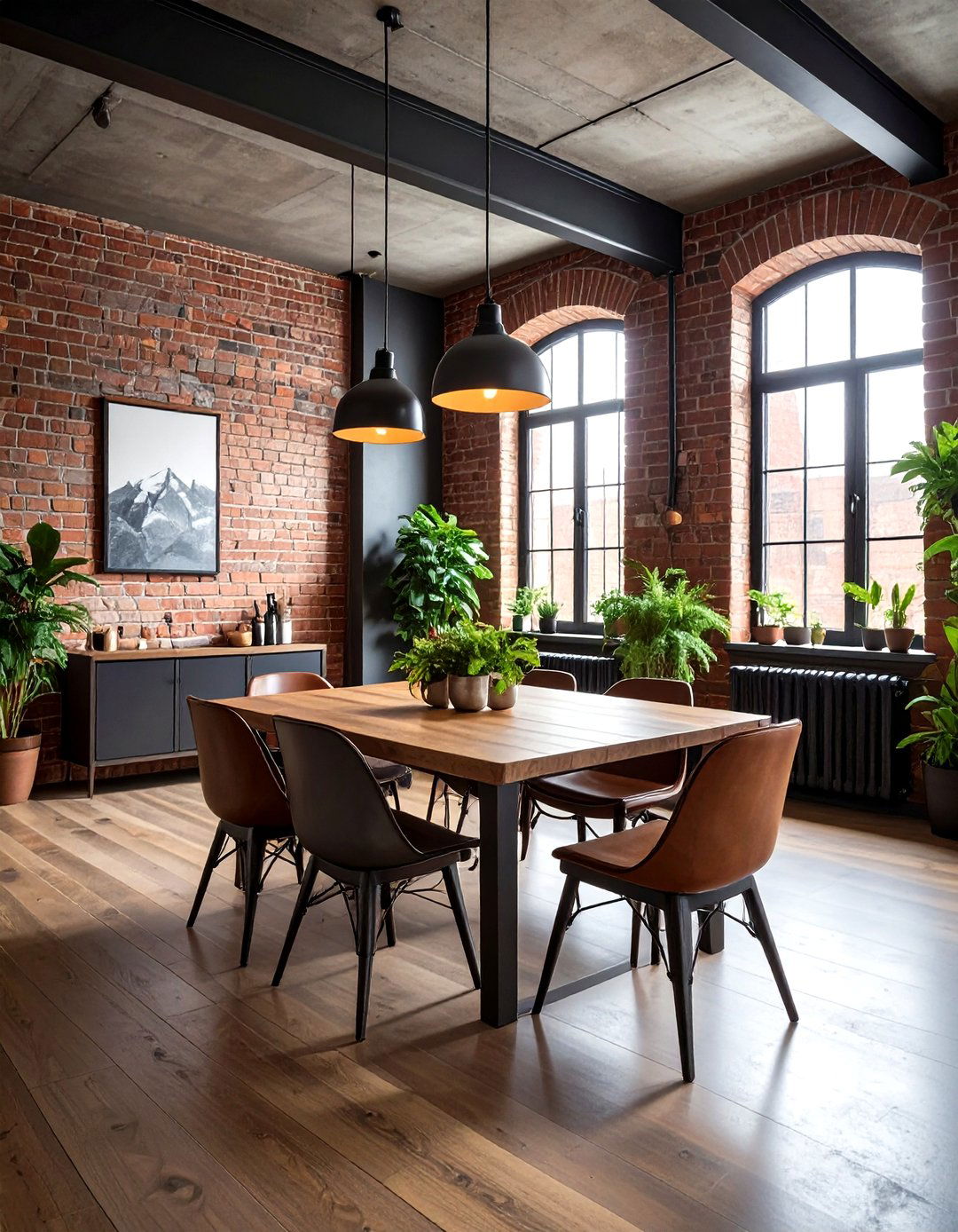 Industrial Boho Dining Room - 30 boho dining room ideas
