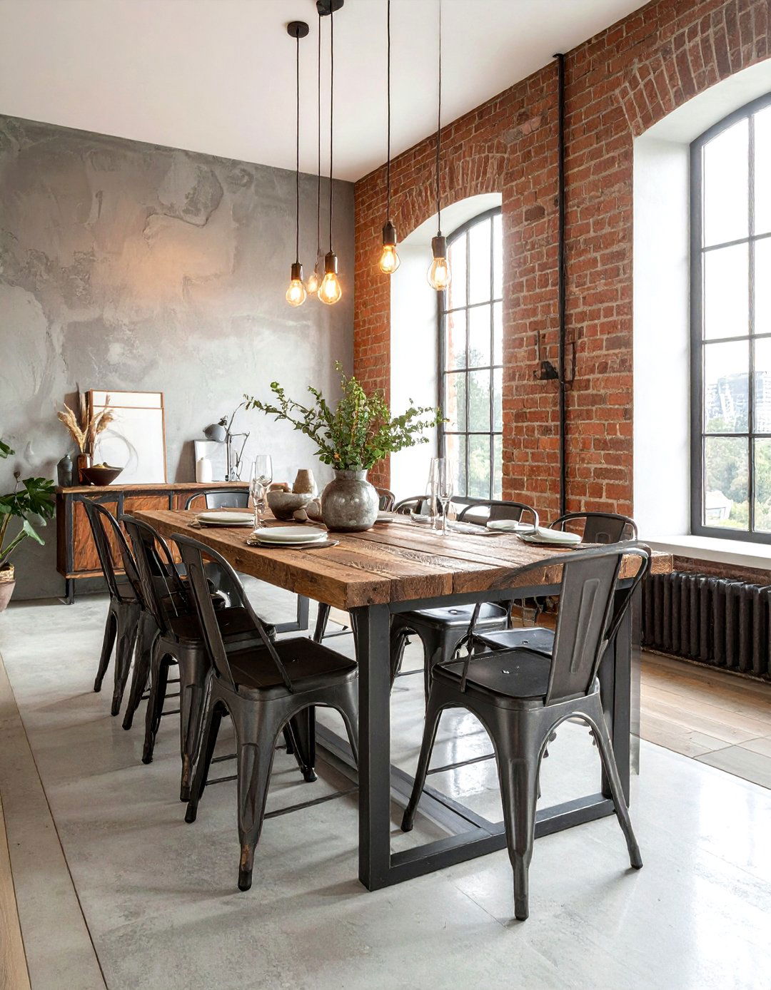 Industrial Boho Dining Room