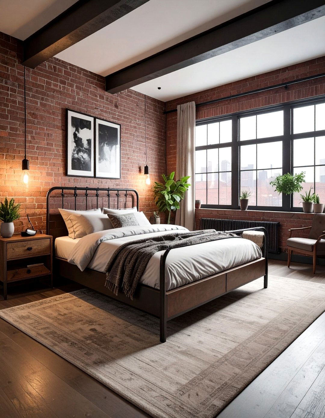 Industrial Brown Bedroom - 30 brown bedroom ideas