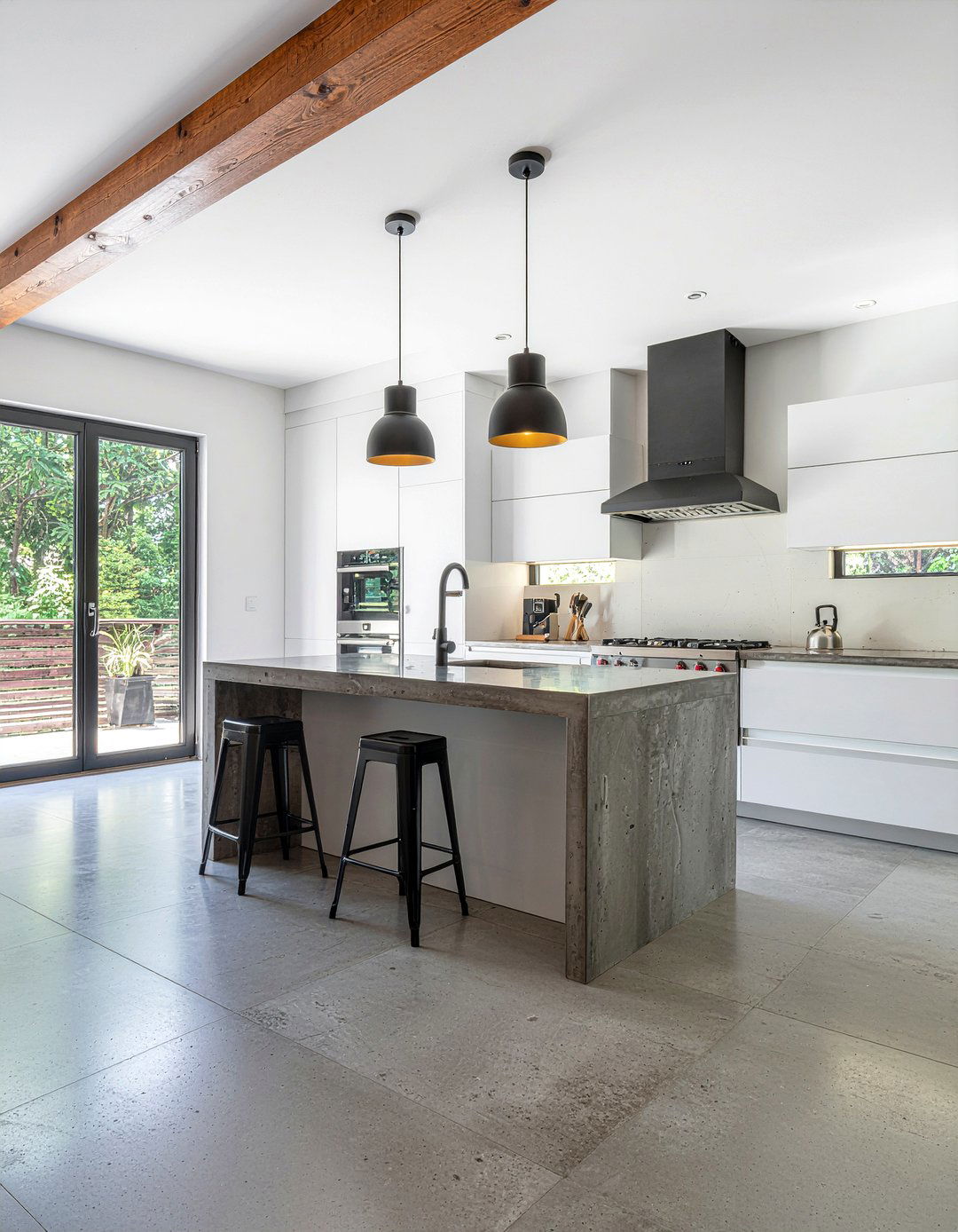 Industrial Cement Porcelain Tile - 30 porcelain tile floor kitchen ideas