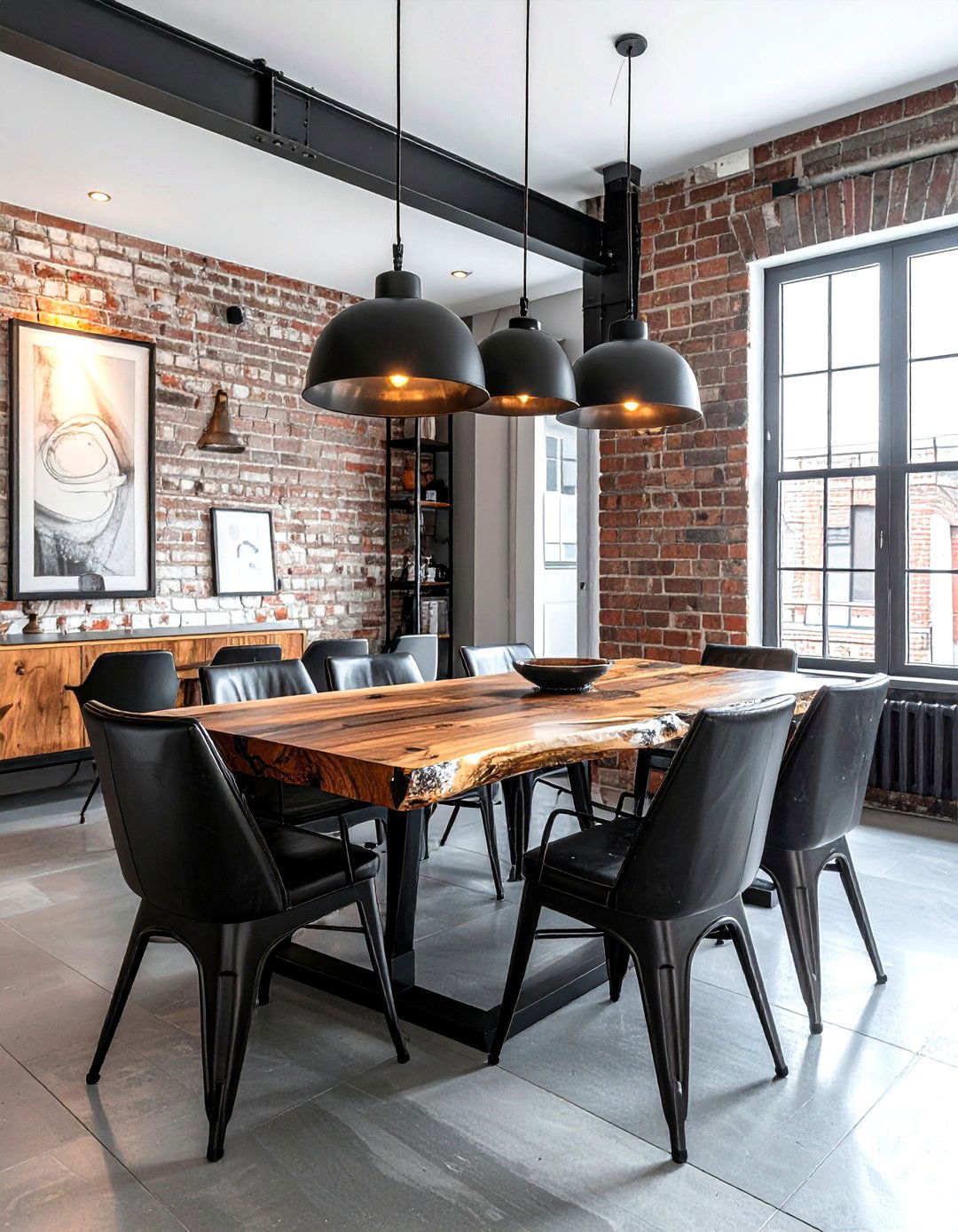 Industrial Chic Luxury Dining - 30 luxe dining room ideas