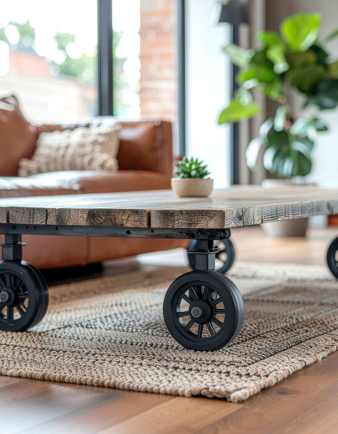 Industrial Coffee Table With Wheels - 30 living room coffee tables