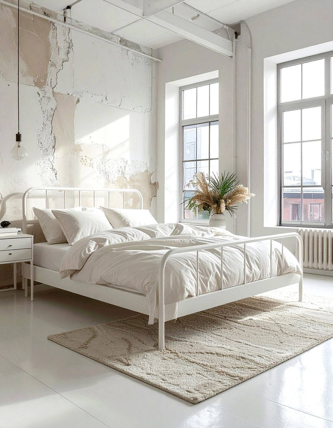 Industrial Cream And White Bedroom - 30 cream and white bedroom ideas