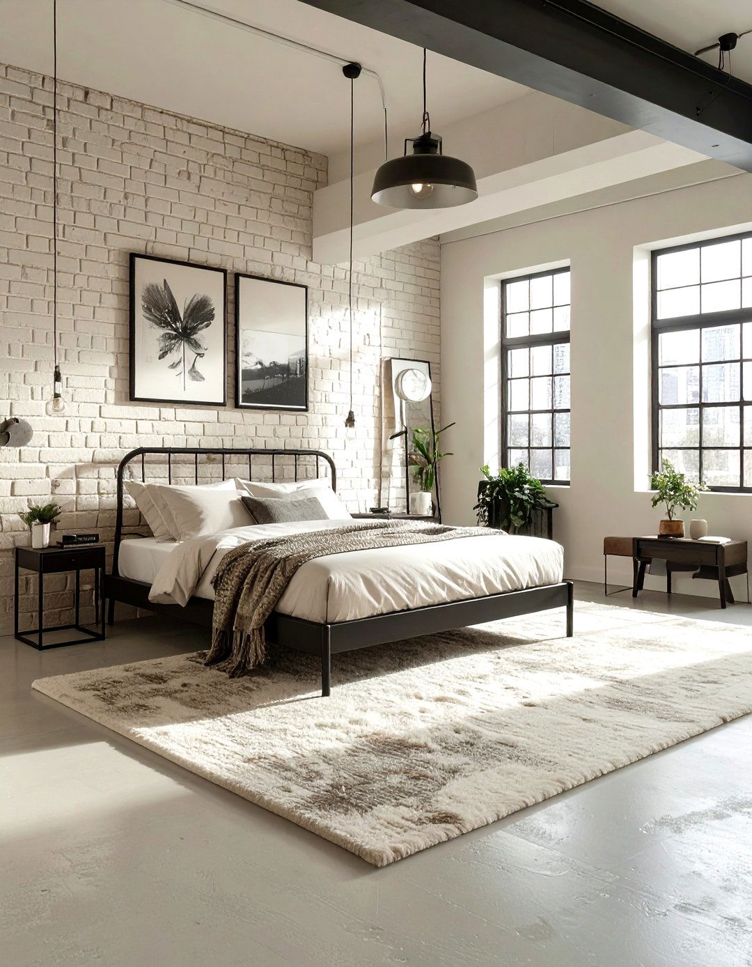 Industrial Cream Bedroom - 30 cream bedroom design ideas