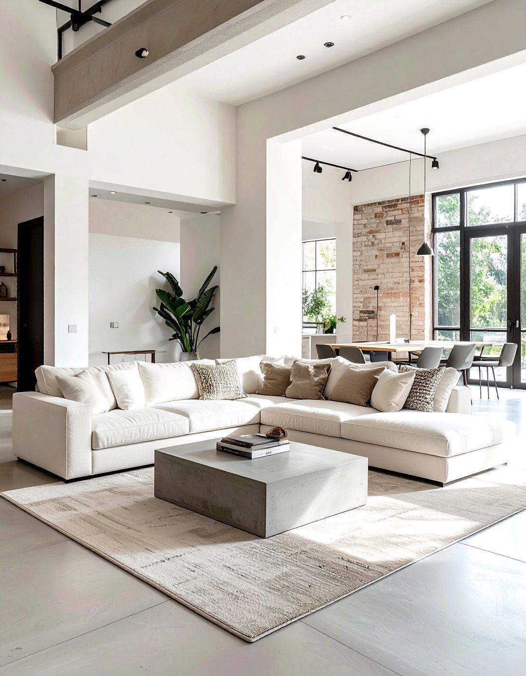 Industrial Cream Living Room - 30 minimalist cream living room ideas