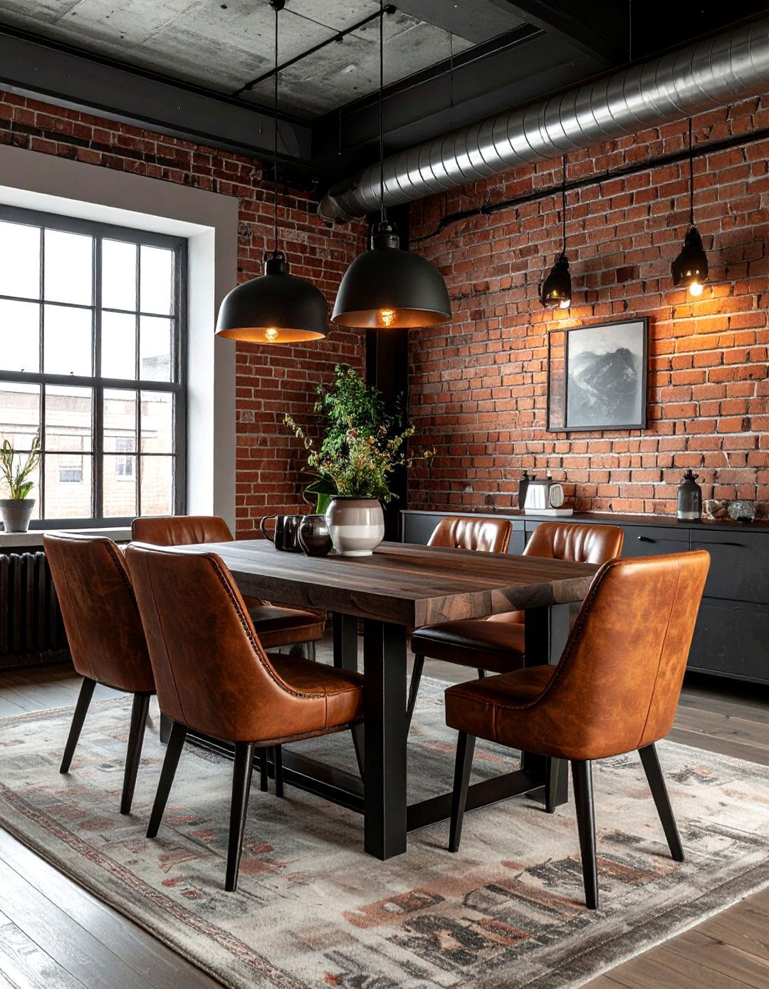 Industrial Dining Area - 30 comfortable dining room ideas