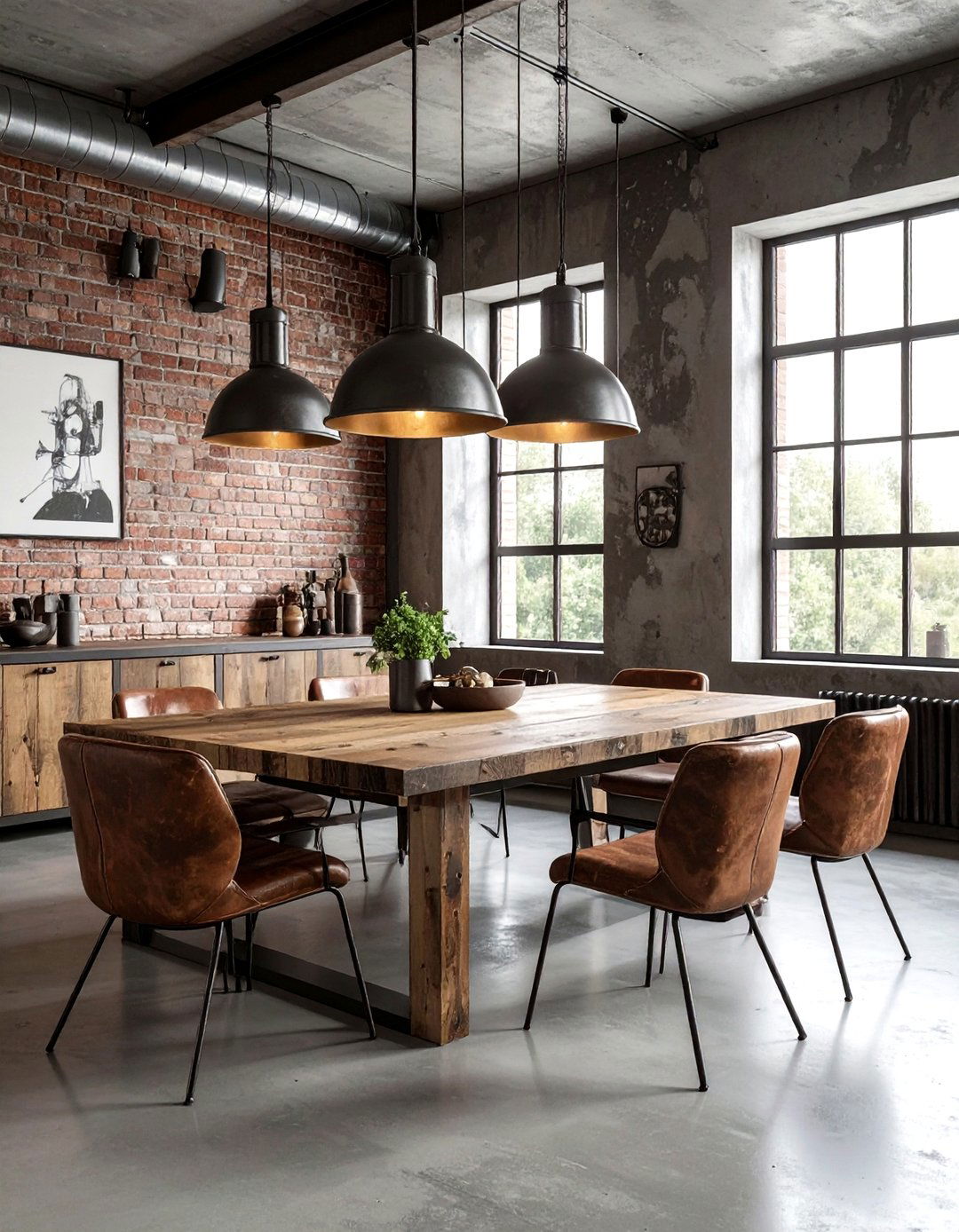 Industrial Dining Room - 30 dining room decor ideas