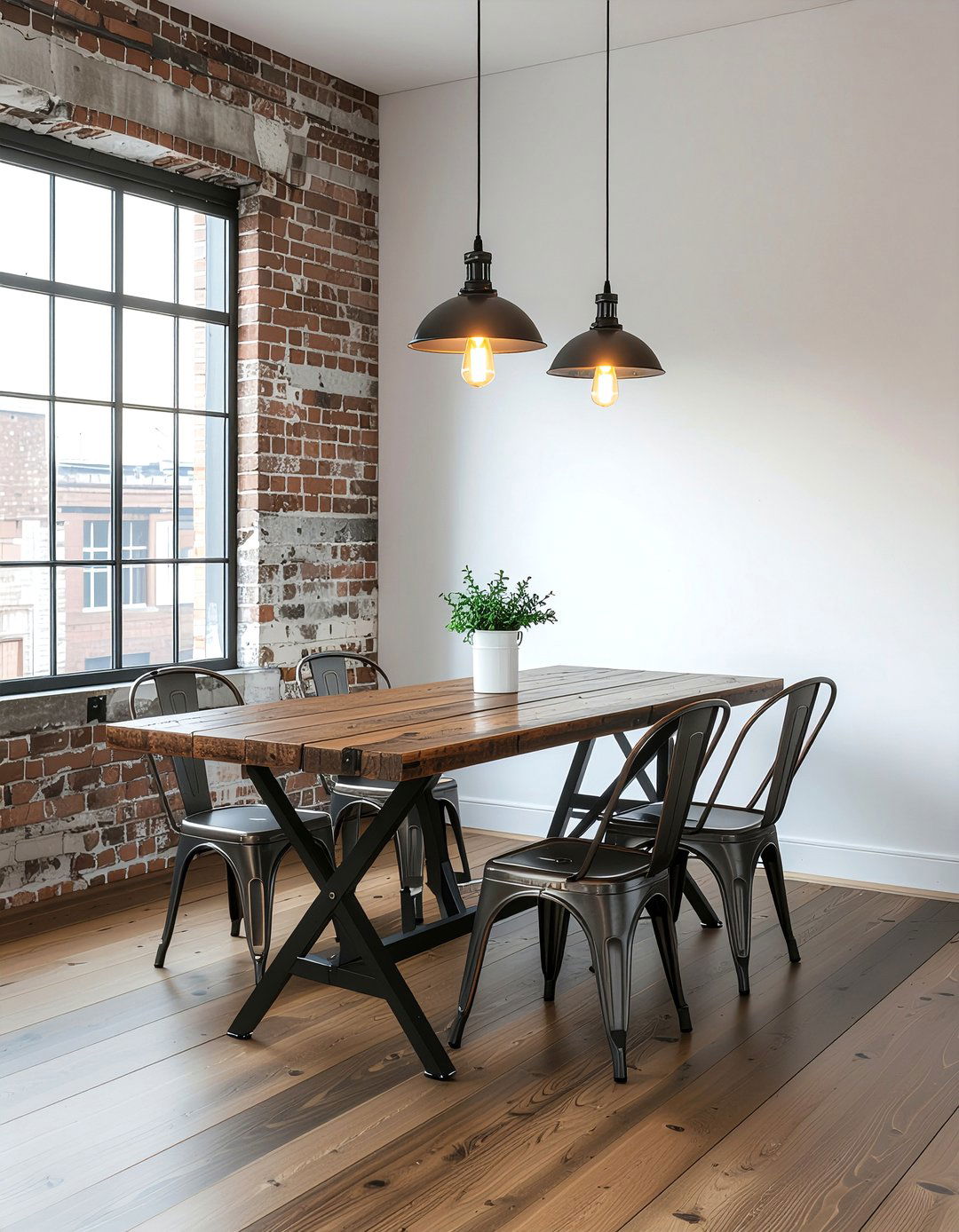 Industrial Dining Room - 30 dining room furniture layout ideas