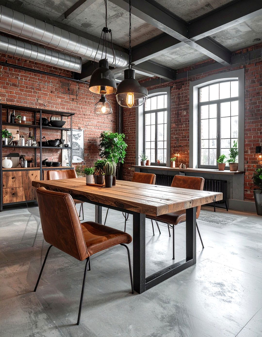 Industrial Dining Room - 30 attention-grabbing dining room ideas