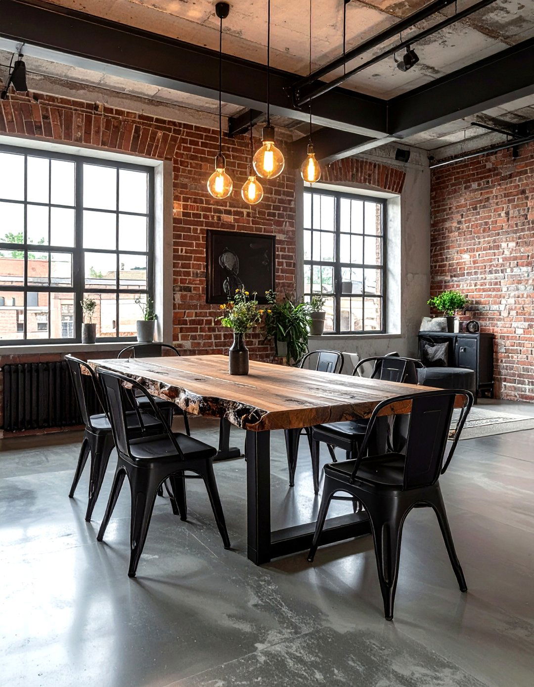 Industrial Dining Room - 30 dining room renovation ideas