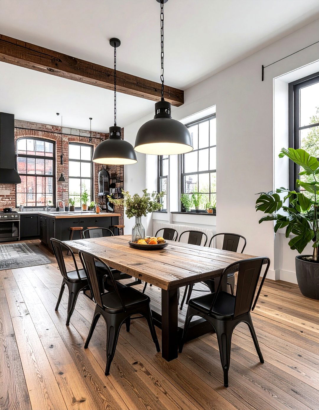 Industrial Dining Room - 30 industrial home decor ideas