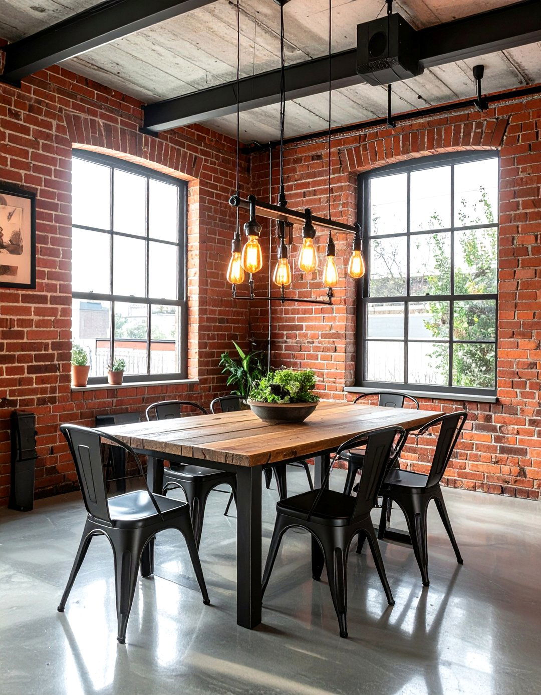 Industrial Dining Room - 30 black chandelier dining room ideas