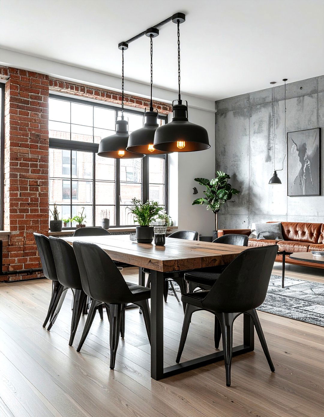 Industrial Dining Room - 30 lantern chandelier dining room ideas