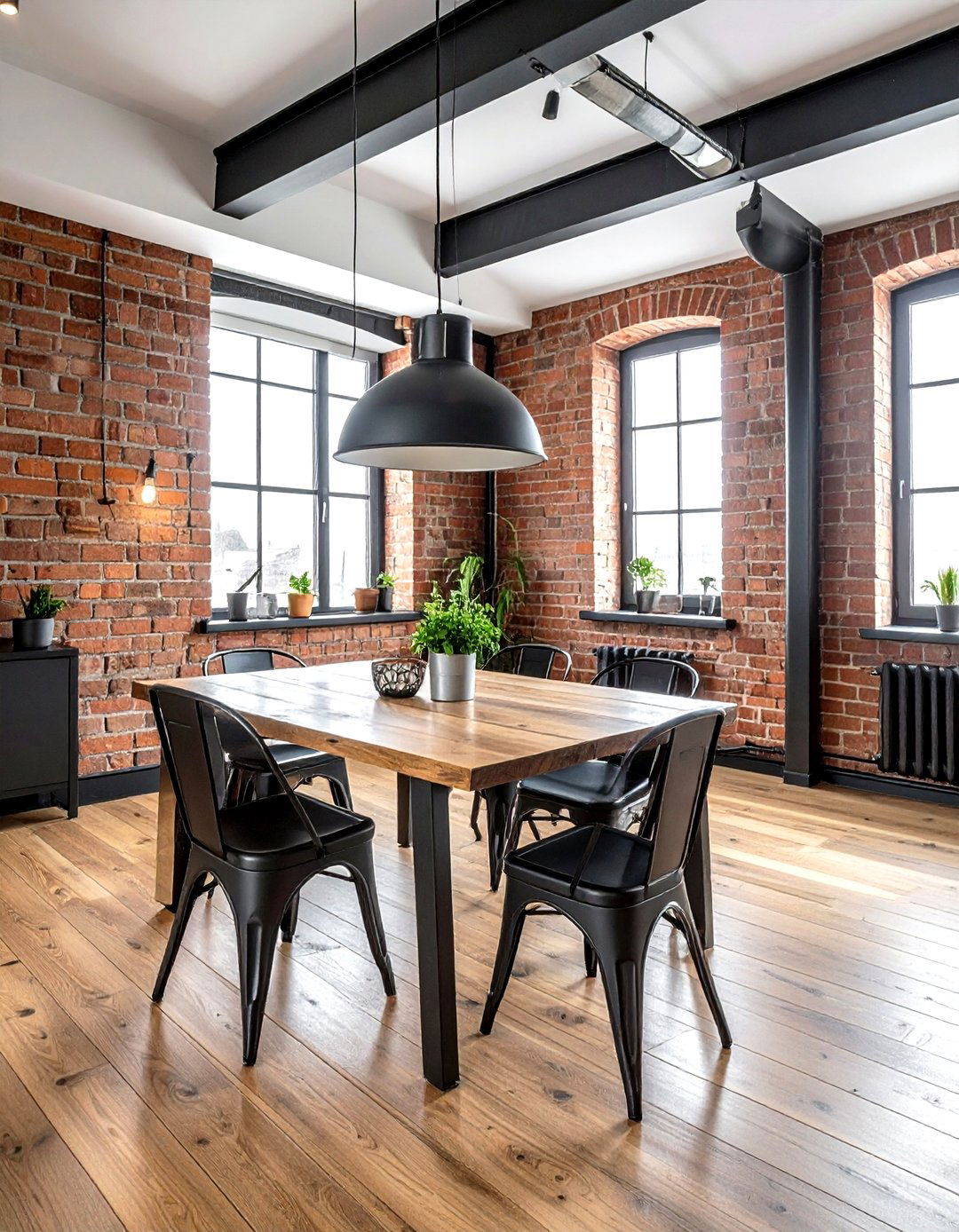 Industrial Dining Room - 30 layered dining room ideas