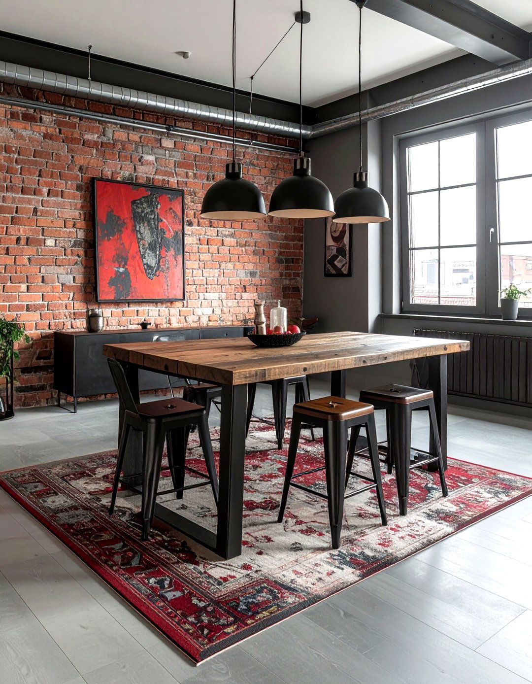 Industrial Dining Room - 30 streamlined dining room ideas