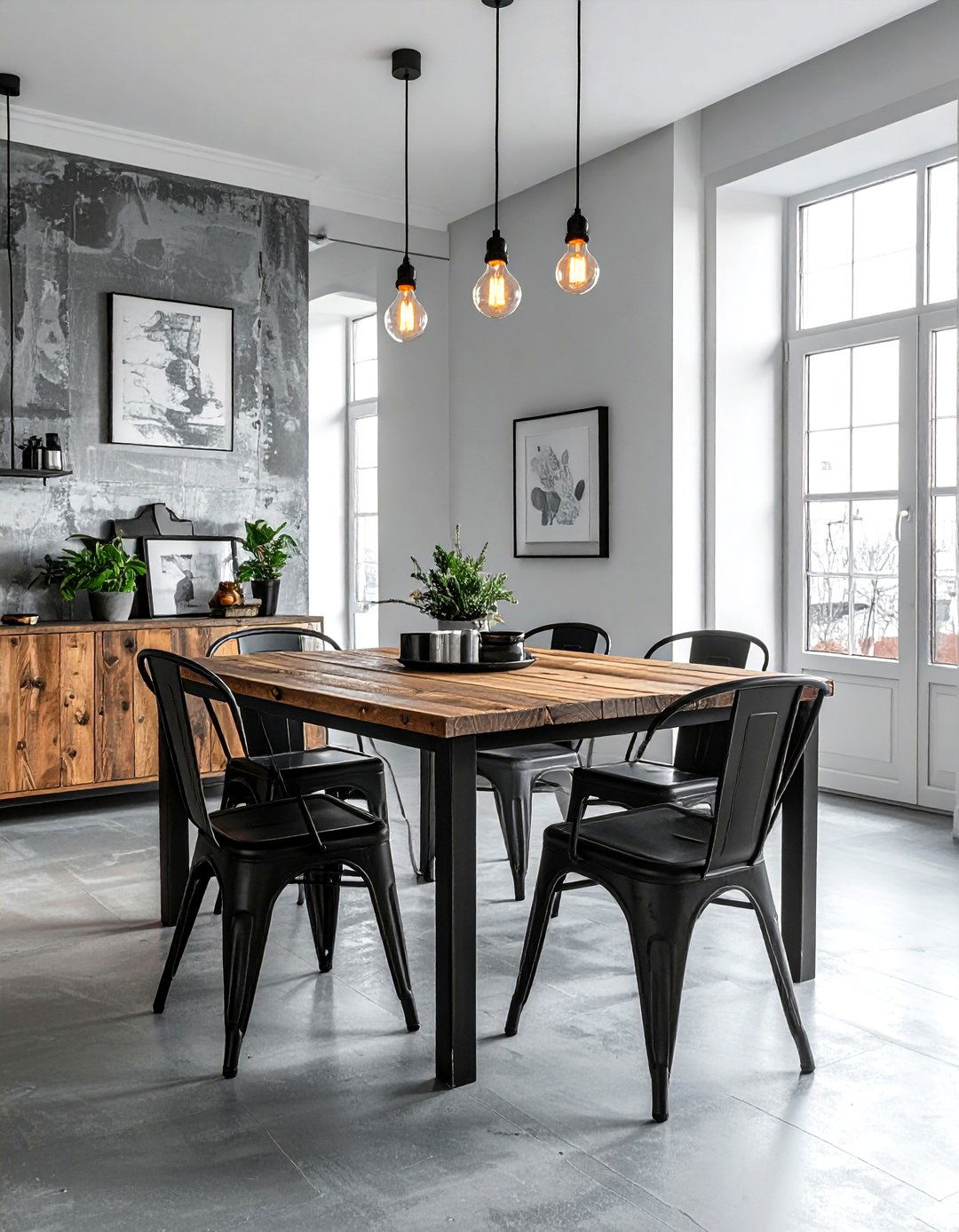 Industrial Dining Room - 30 tailored dining room ideas
