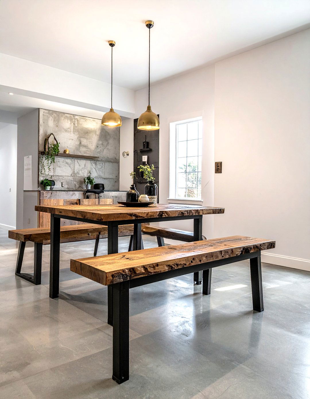 Industrial Dining Room Bench - 30 warehouse dining room ideas