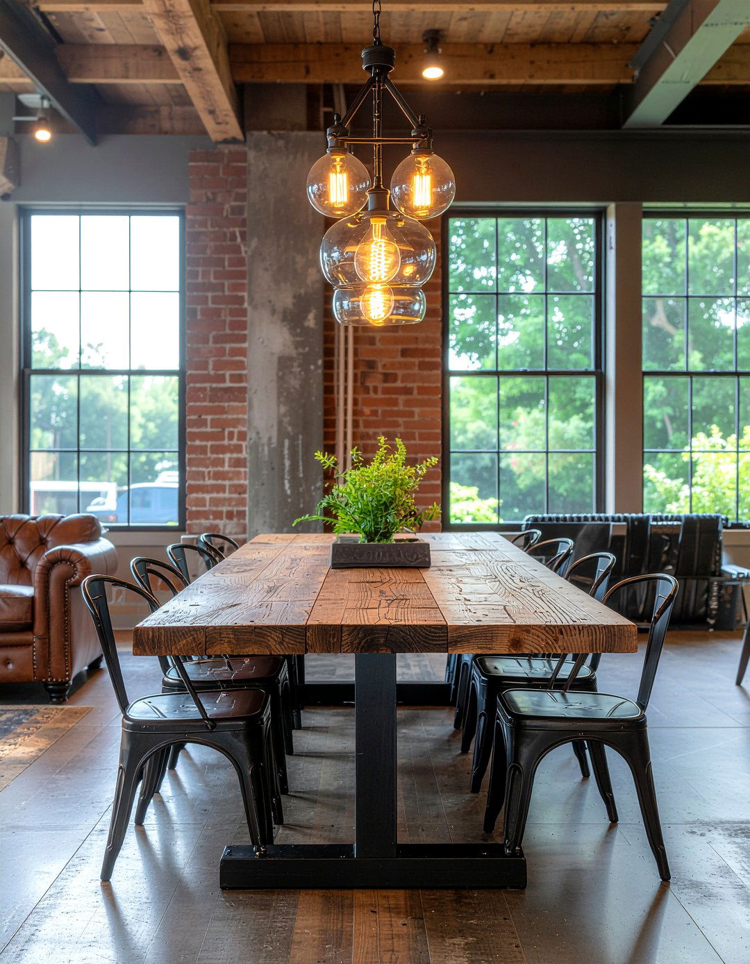 Industrial Dining Room Lighting - 30 eclectic dining room ideas