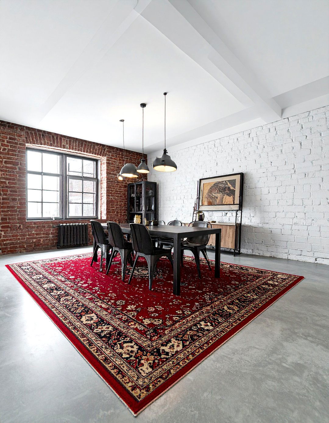 Industrial Dining Room Oriental Rug - 30 oriental rug dining room ideas