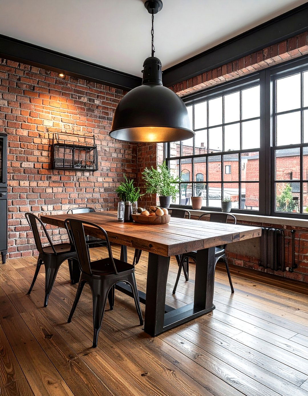 Industrial Dining Space - 30 small dining room ideas