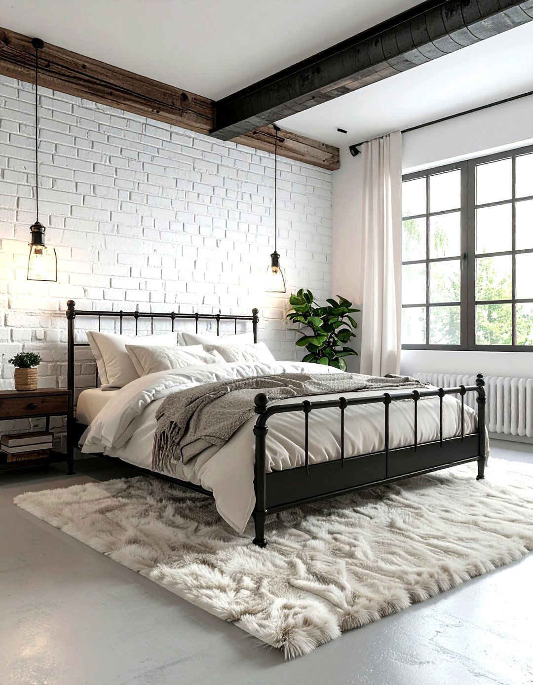 Industrial Farmhouse Bedroom - 30 farmhouse cream bedroom ideas