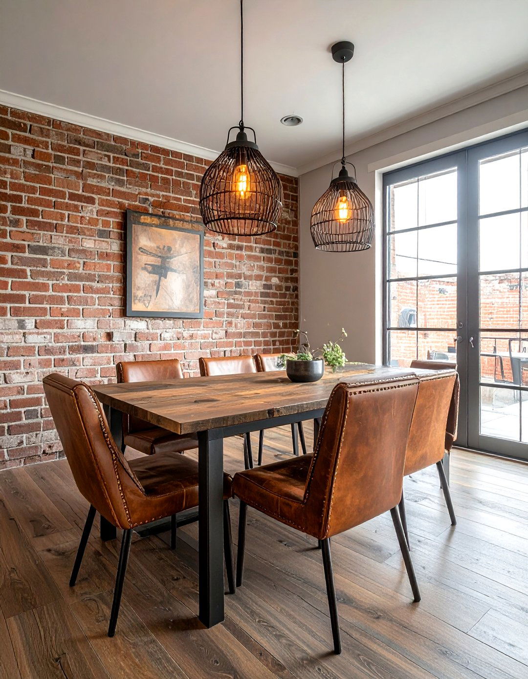 Industrial Farmhouse Dining Room - 30 modern farmhouse dining room ideas