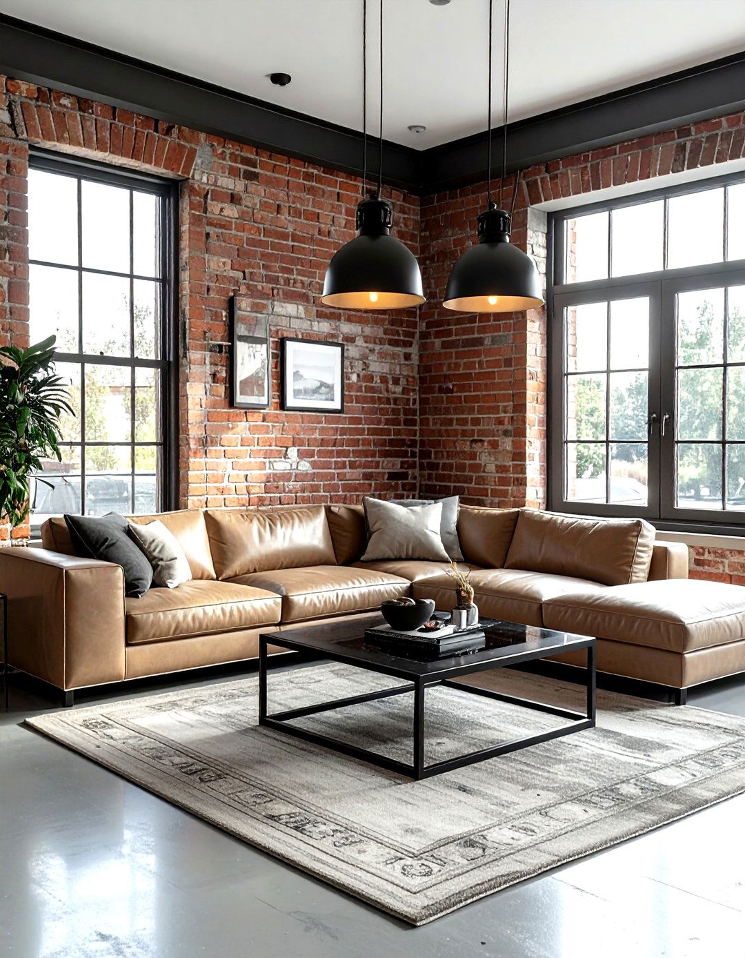 Industrial Farmhouse Living Room - 30 farmhouse beige living room ideas