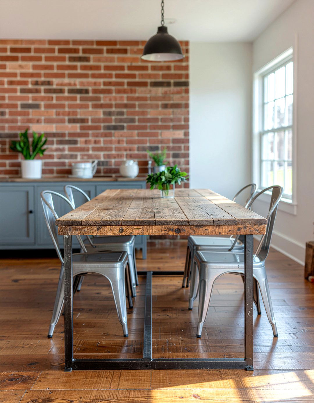 Industrial Farmhouse Style - 30 farmhouse dining room ideas