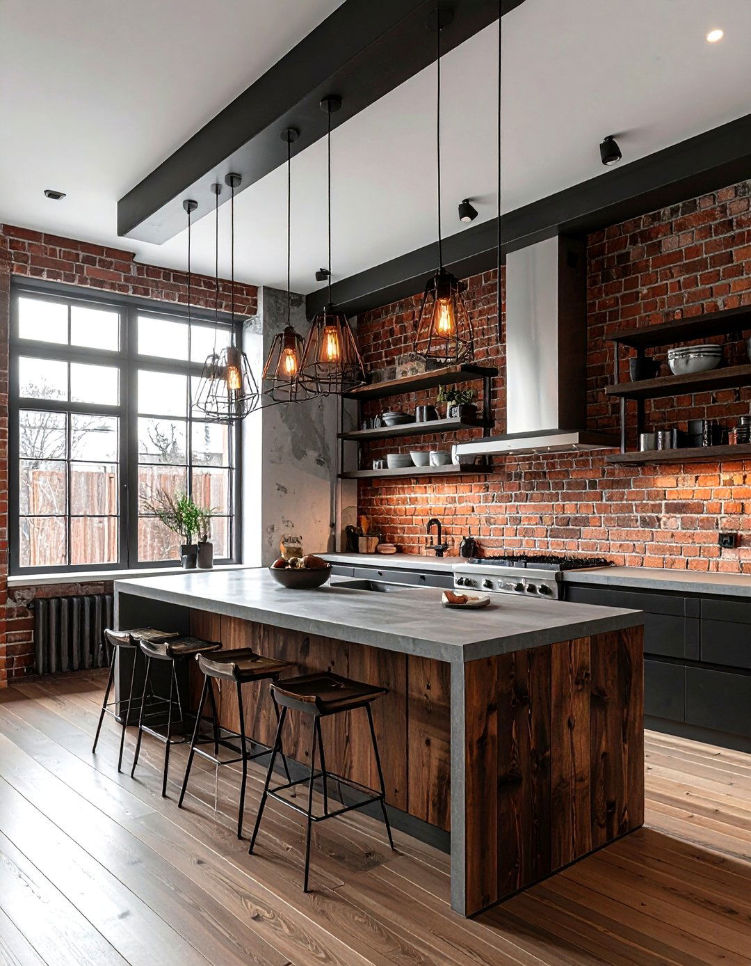 Industrial Flush Mount Light - 30 flush mount kitchen light ideas