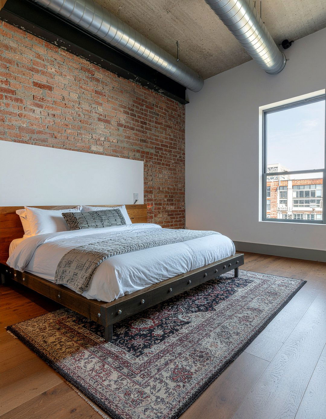 Industrial Gas Fireplace - 30 bedroom gas fireplace ideas