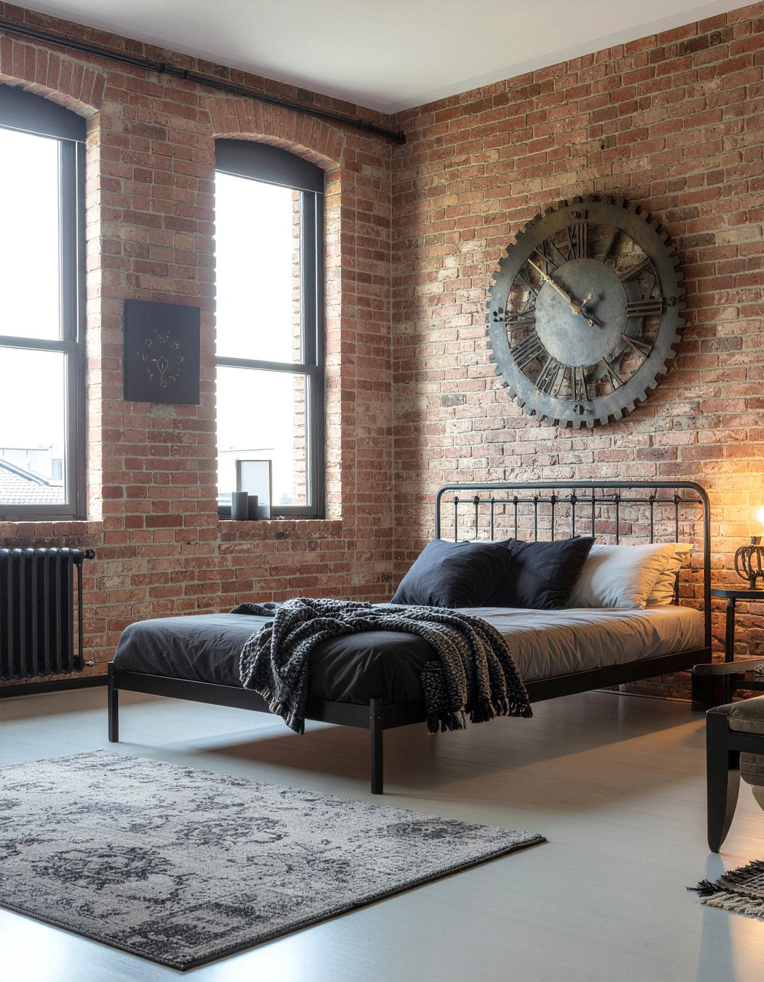 Industrial Gear Wall Clock - 30 bedroom wall clocks