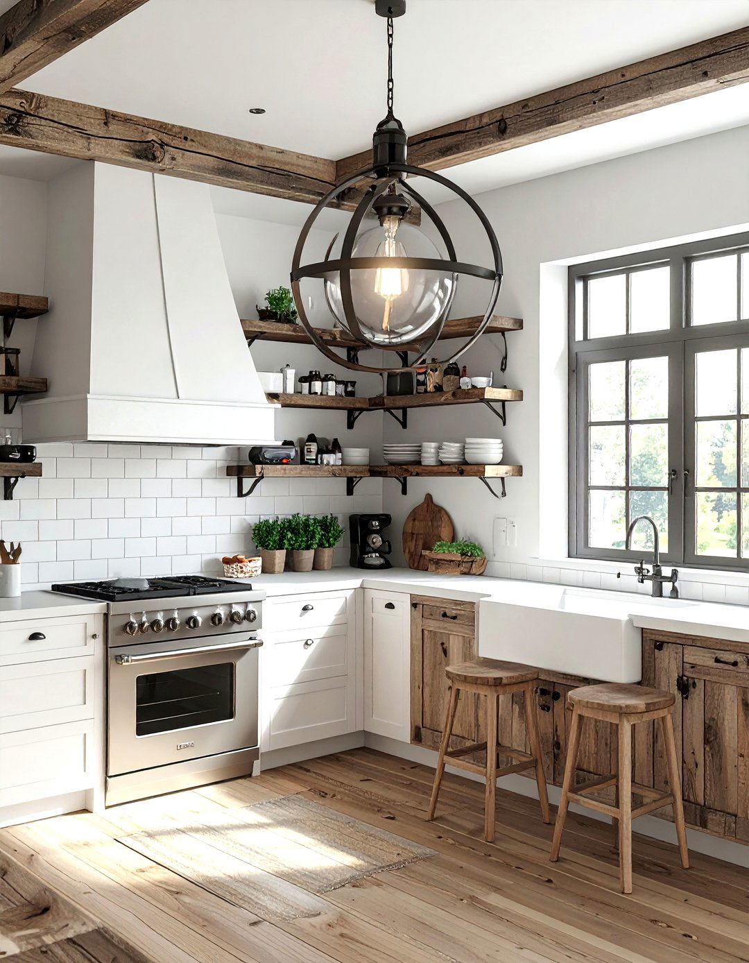 Industrial Globe Kitchen Light - 30 globe pendant kitchen ideas