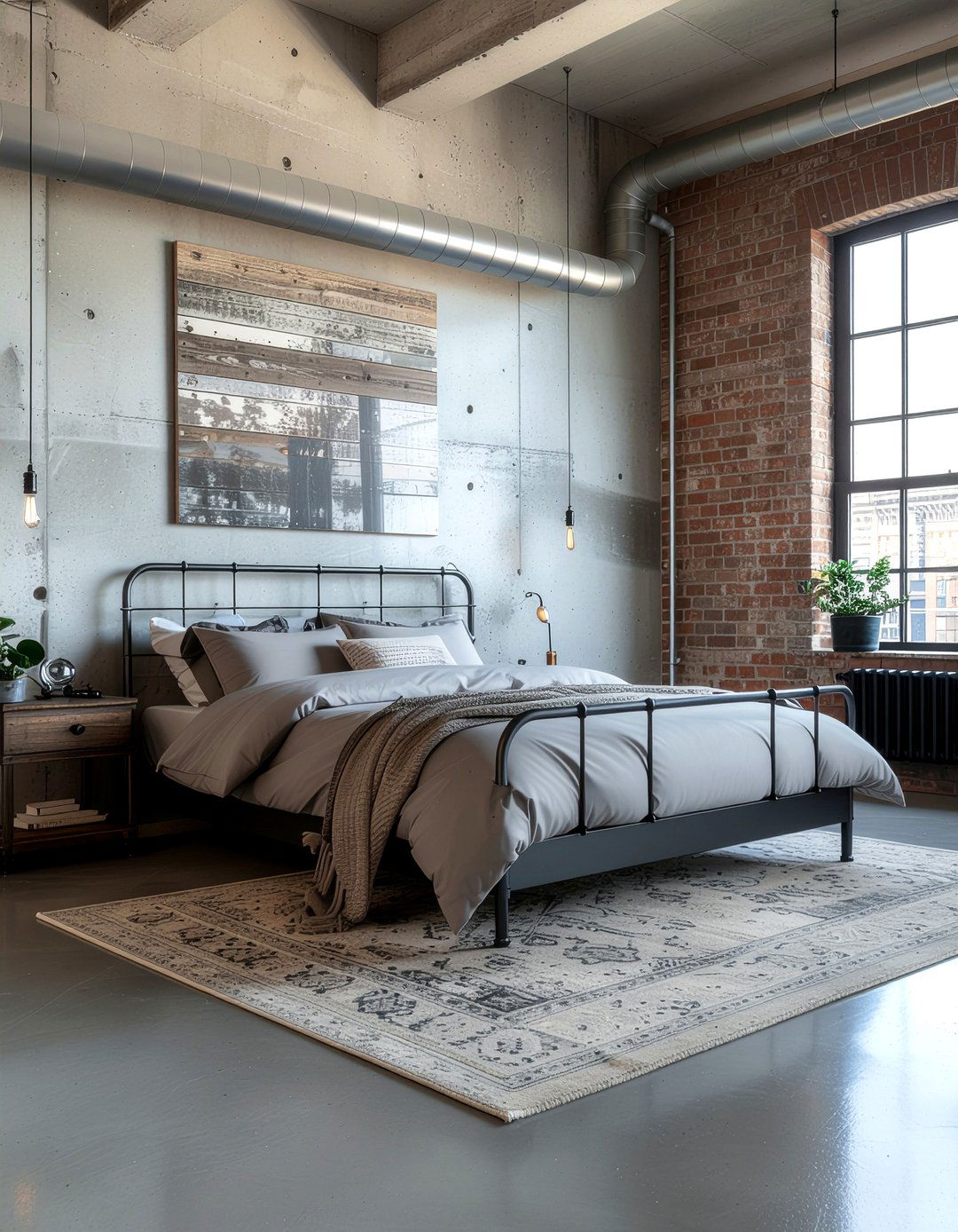 Industrial Gray Bedding - 30 bedroom gray bedding ideas