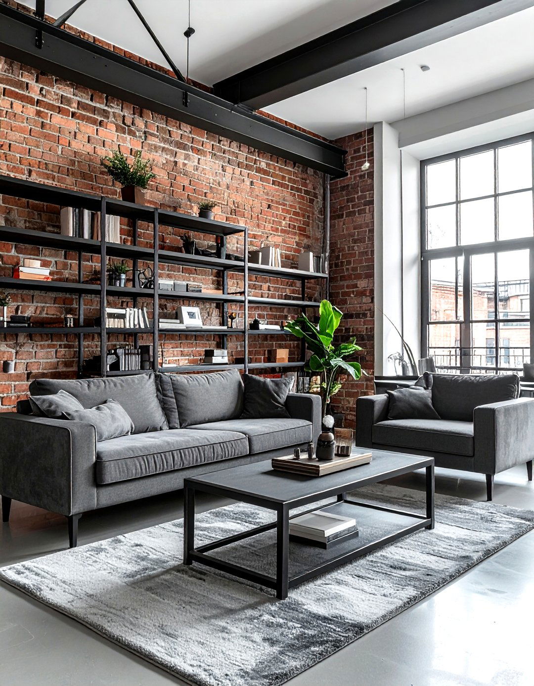 Industrial Gray Metal Furniture - 30 gray living room furniture ideas