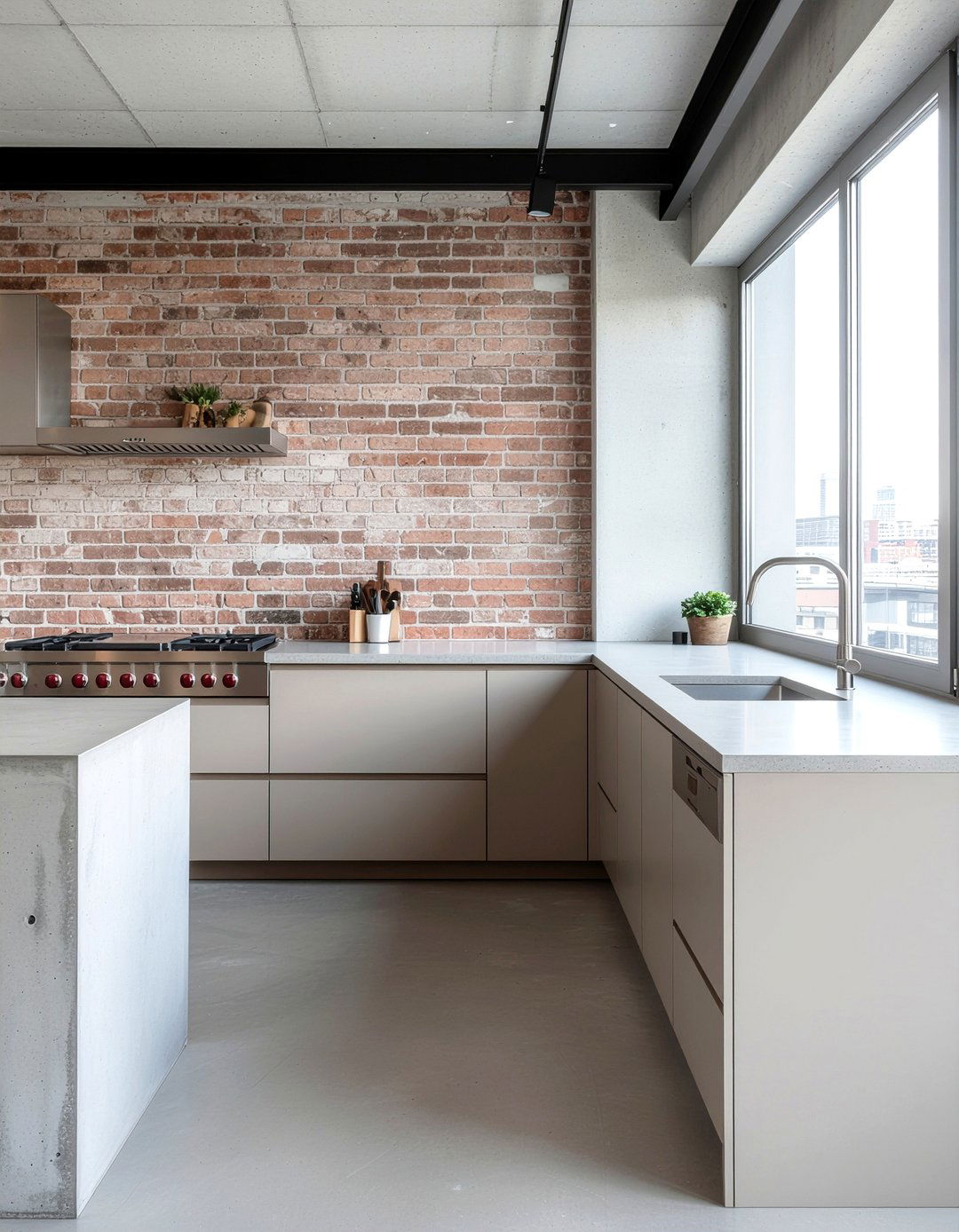 Industrial Greige Kitchen - 30 greige kitchen ideas