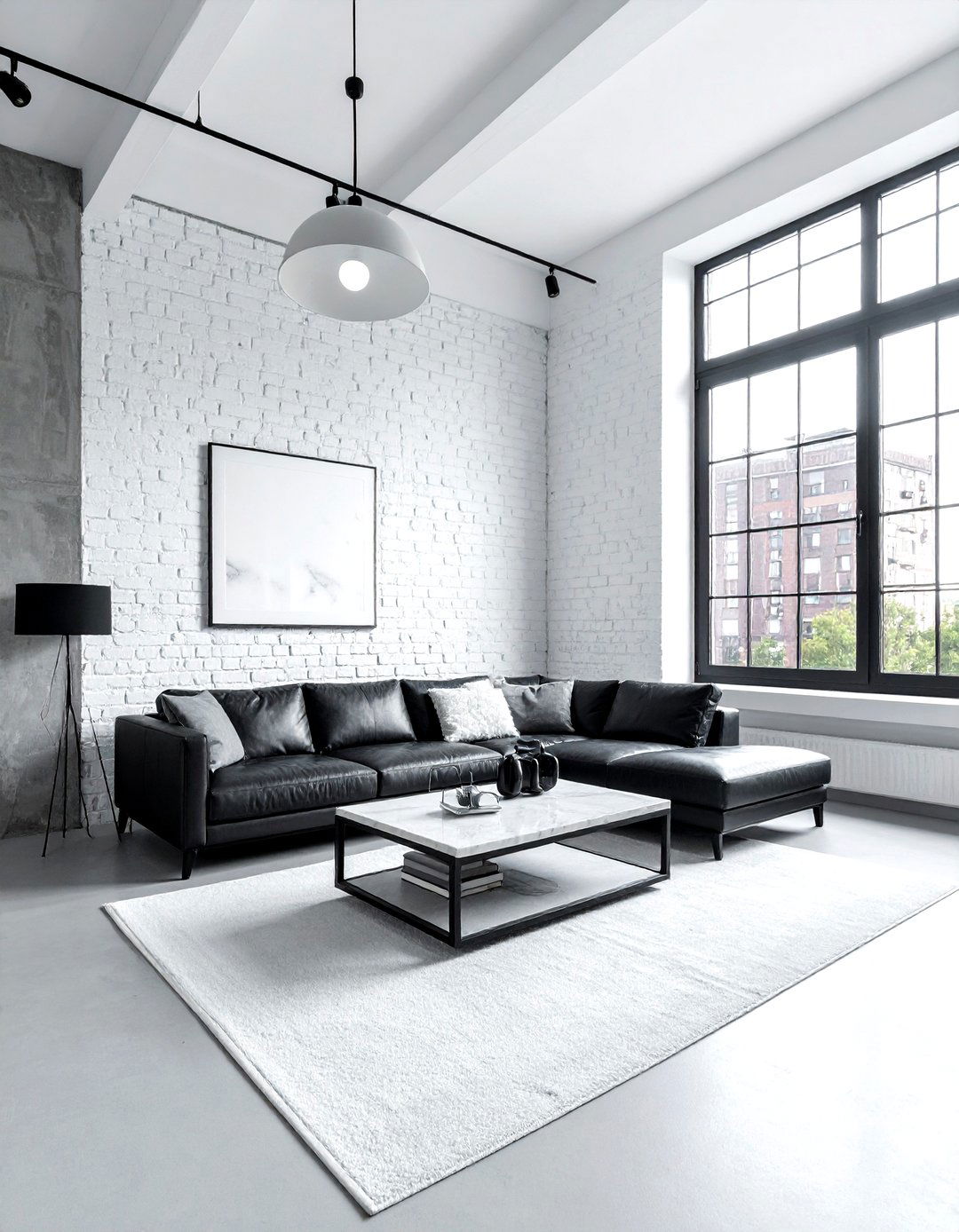 Industrial Grey And White Living Room - 30 grey and white living room ideas