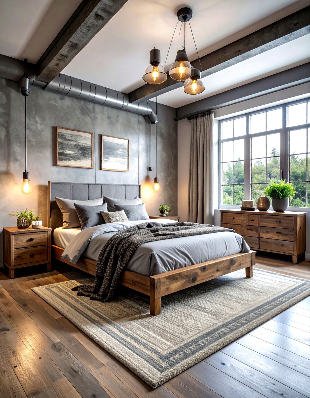 Industrial Grey Farmhouse Bedroom - 30 farmhouse grey bedroom ideas