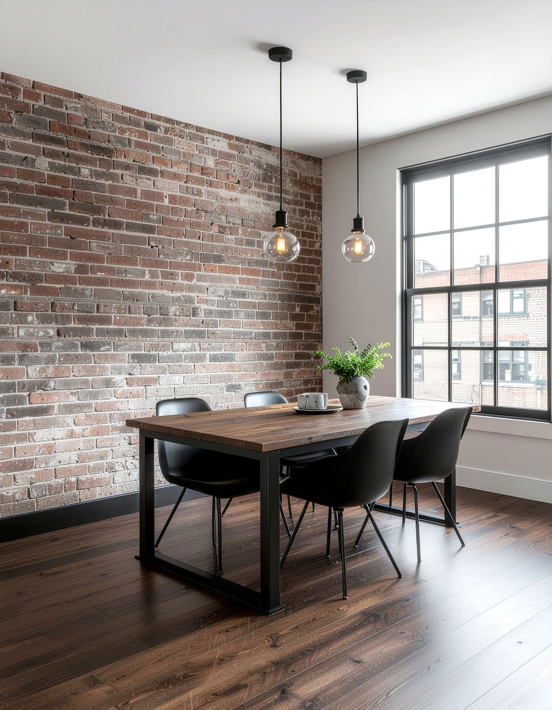 Industrial Hardwood Dining Room - 30 dining room hardwood floor ideas
