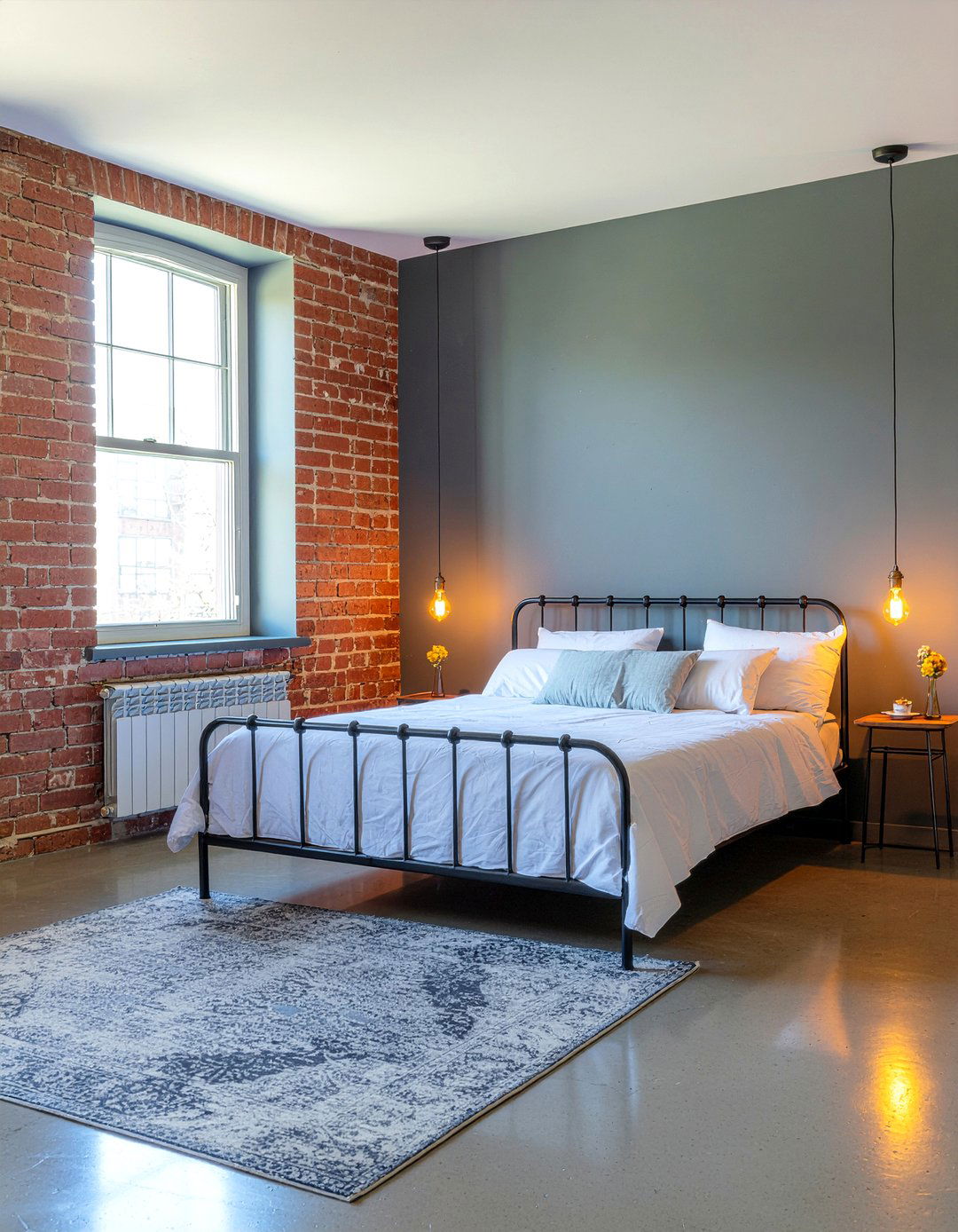 Industrial Iron Floor Mirror - 30 bedroom leaning mirrors