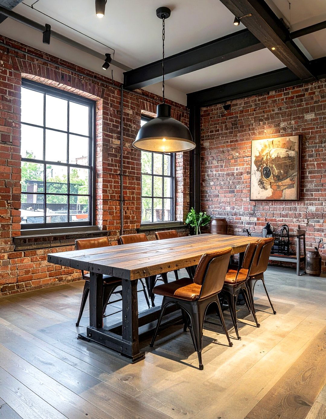 Industrial Iron Pedestal Table - 30 pedestal dining table ideas